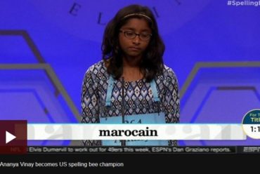 Ananya Vinay, 12, wins US spelling bee with ‘marocain’